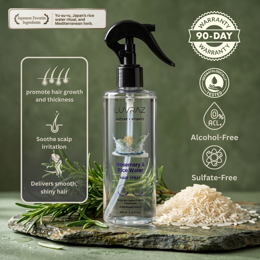 Oil sits on your scalp. Water absorbs.