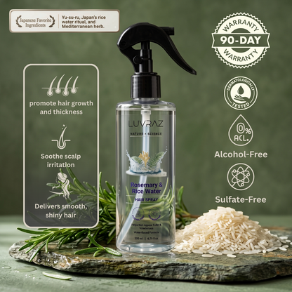 Oil sits on your scalp. Water absorbs.
